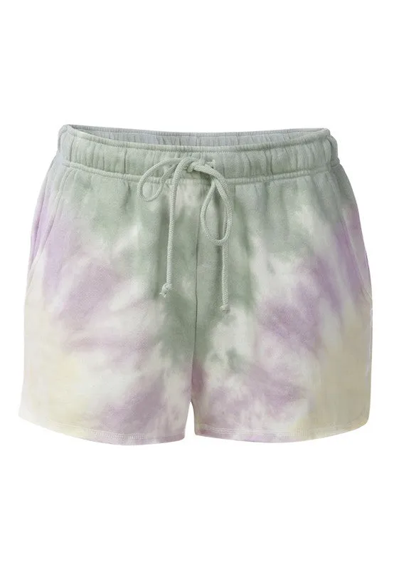 Women's Tie-Dye Shorts With Pockets