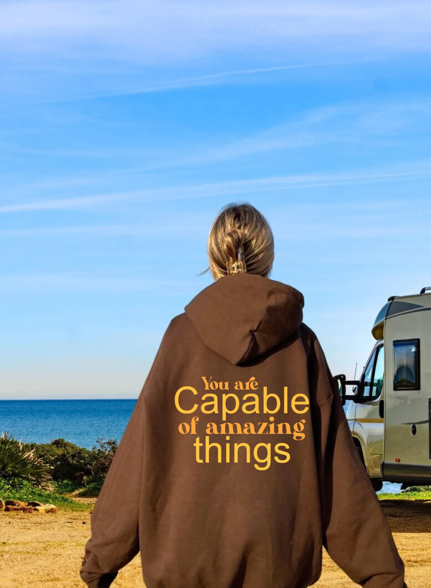 You Are Capable of Amazing Things Oversized Hoodie